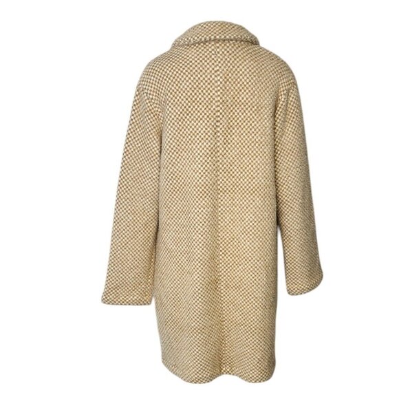 Anthropologie x Sanctuary Hometown Fuzzy Knit Coat, Light Sand, Button Up,Size S - Picture 3 of 8